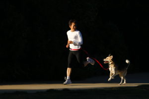 Running with Dog